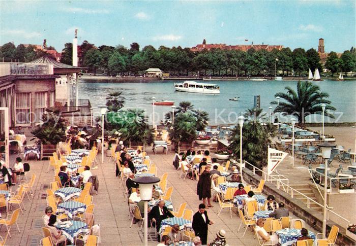 HANNOVER  CITY Maschsee Gaststaette Terrasse