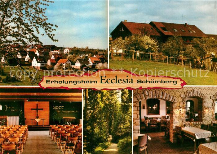 Schoemberg Freudenstadt Erholungsheim Ecclesia Kapelle Restaurant