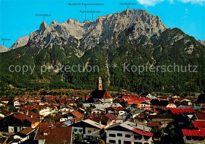 Mittenwald Bayern mit Karwendelgebirge