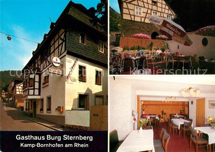 Kamp-Bornhofen Gasthaus Burg Sternberg Gaststube Terrasse