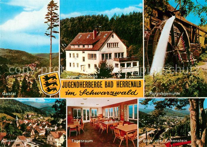 Bad Herrenalb Gaistal Jugendherberge Plotzstaegemuehle Total Tagesraum Blick vom
