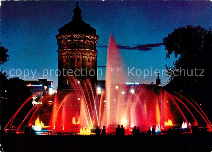 MANNHEIM BW Fontaene am Wasserturm