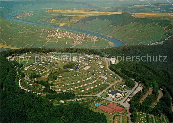 Leiwen Mosel Fliegeraufnahme Ferienzentrum Sonnenberg