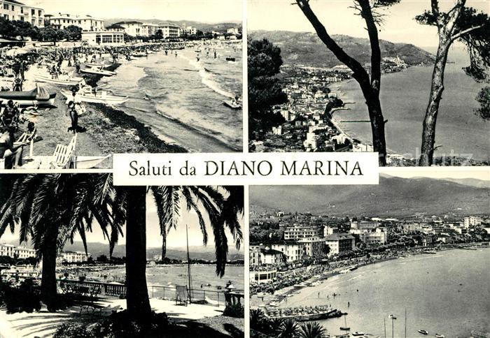 Diano Marina Strandpartien Panorama
