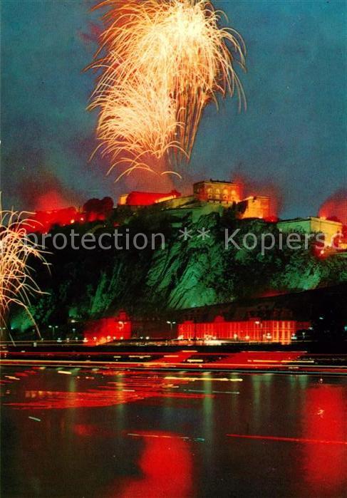 Koblenz Rhein Festung Ehrenbreitstein Rhein in Flammen