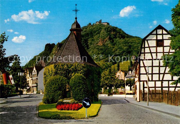 Rhoendorf Alte Kapelle mit Burgruine Drachenfels