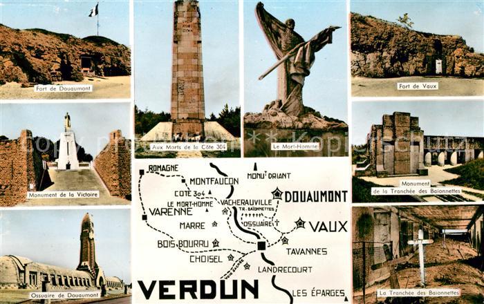 Verdun Meuse et les Champs de Bataille Monuments aux Morts