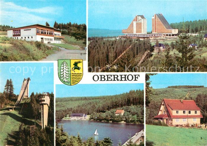 Oberhof Thueringen Schanzenbaude Interhotel Panorama Schanze am Rennsteig Luetsc