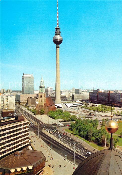 BERLIN  CITY Blick vom Dom Fernsehturm Hauptstadt der DDR