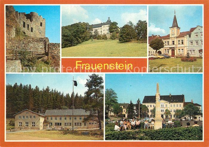 Frauenstein Brand-Erbisdorf Burgruine Schloss Rathaus Ferienheim Kummermuehle Di