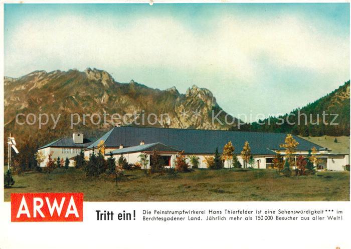 Berchtesgaden ARWA Feinstrumpfwirkerei Hans Thierfelder