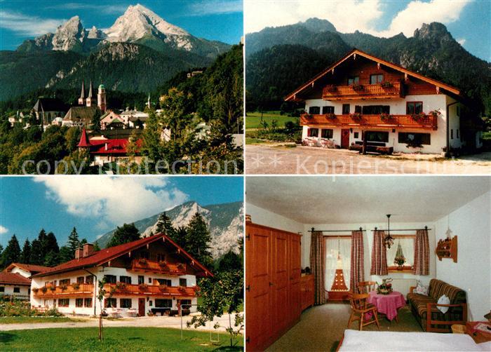 Bischofswiesen Bauernhof Wiesenhaeusl am Fuss der Schlafenden Hexe Alpen