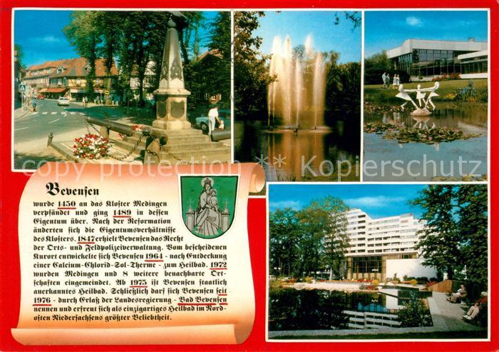 Bad Bevensen Denkmal Fontaene Teich Sanatorium Wappen Geschichte