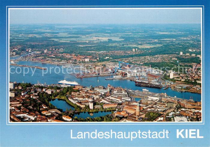 KIEL  CITY Altstadt Hafen Landeshauptstadt Fliegeraufnahme