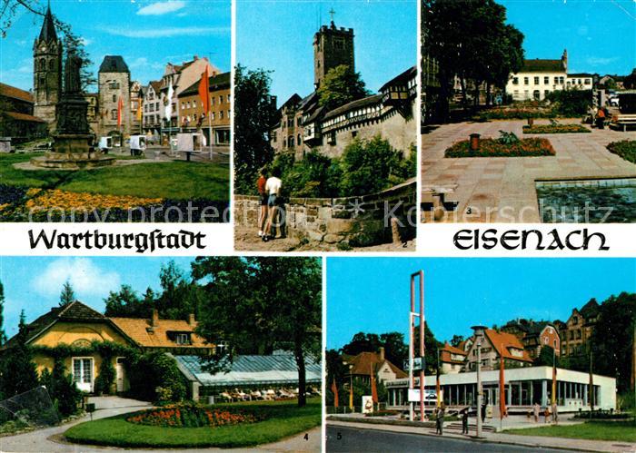 Eisenach Thueringen Lutherdenkmal Nikolaikirche Wartburg Anlagen Bahnhofstrasse