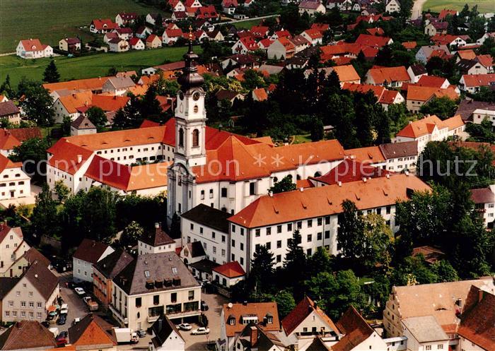 Altomuenster Stadtansicht mit Klosterkirche Fliegeraufnahme