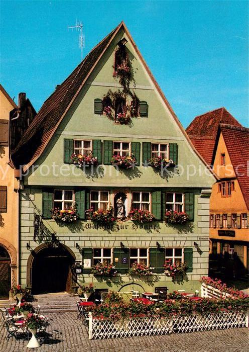 Dinkelsbuehl Gasthof Sonne 1000jaehrige Stadt
