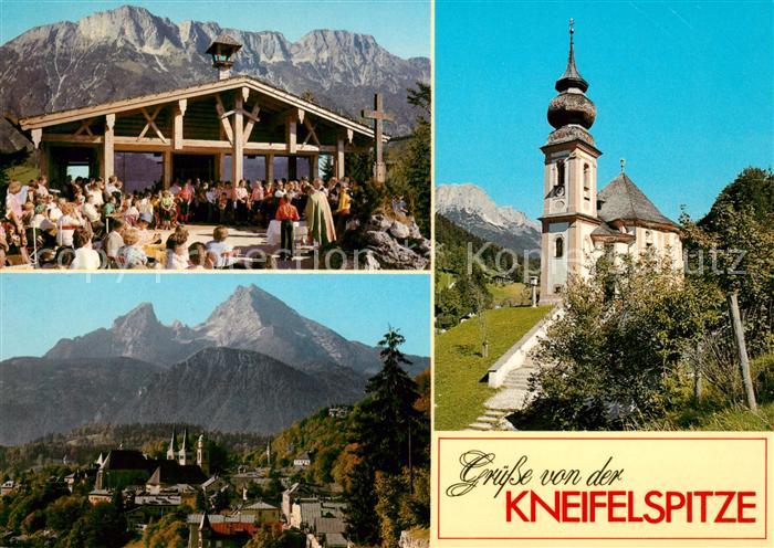 Maria Gern Pauls Huette Kneifelspitze Alpen Ortsansicht mit Kirche