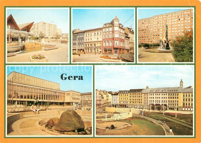 Gera Cafe Rendezvous Sorge Strasse des 7. Oktober Sonnenbrunnen Haus der Kultur