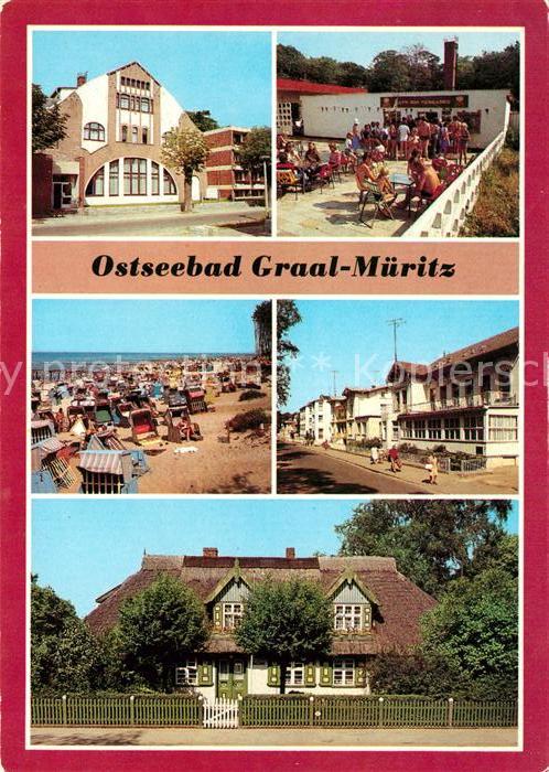 Graal-Mueritz Ostseebad Ferienobjekt Strandperle Cafe Eis Terrasse Strand Rosa L