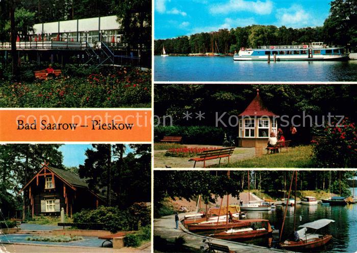 Bad Saarow-Pieskow Strandgaststaette Maxim Gorki Gedenkstaette Dampferanlegestel