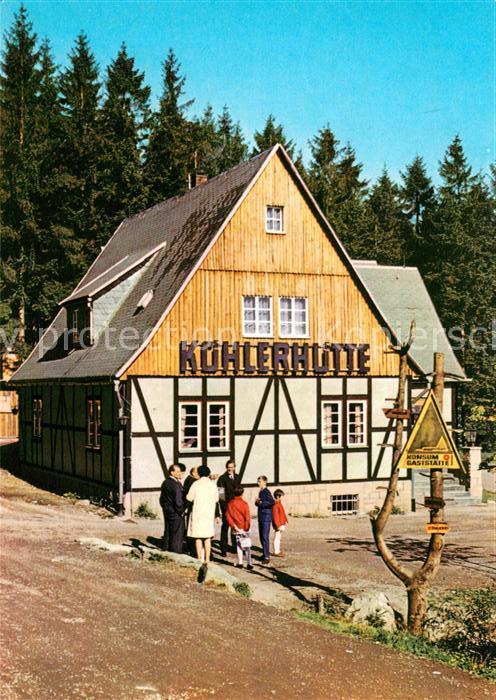 Sosa Erzgebirge Gaststaette Koehlerhuette an der Talsperre des Friedens
