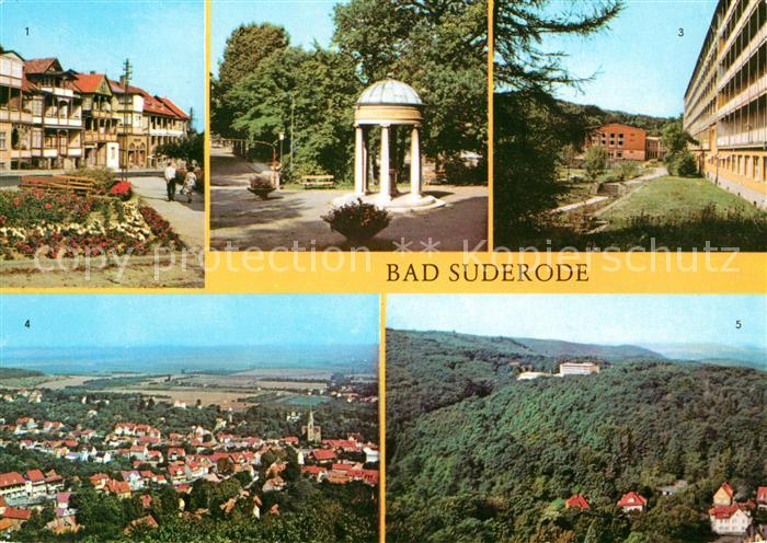 Bad Suderode Rathausplatz Behringer Brunnen Kurpark Sanatorium Thomas Muentzer T