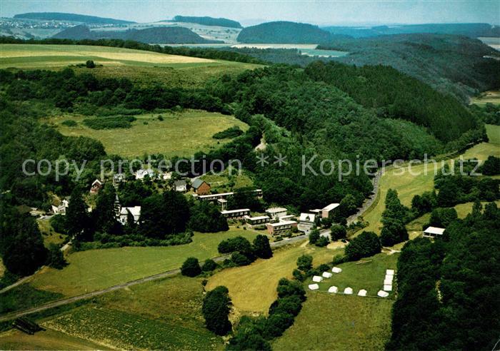 Kirchaehr Westerwald Karlsheim Jugendhaus der Dioezese Limburg Fliegeraufnahme