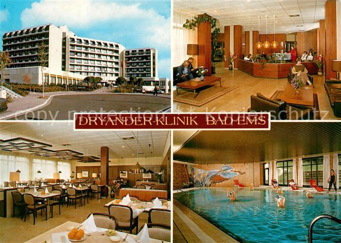 Bad Ems Dryander Klinik Cafe Restaurant Foyer Hallenbad