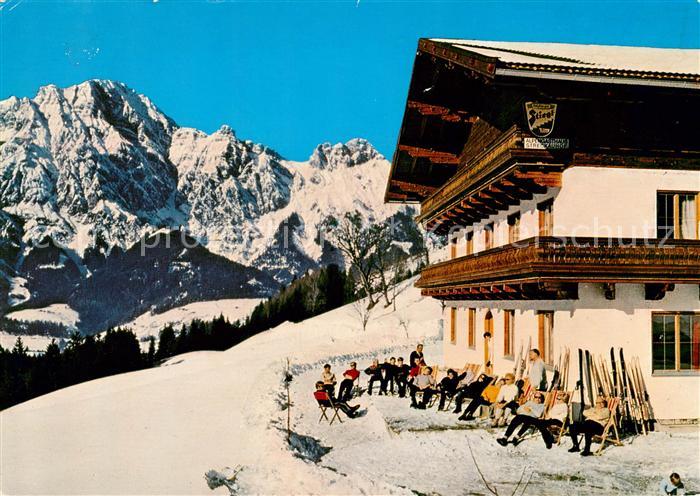 Leogang Gasthof Pension Streckauhof Wintersportplatz Alpen