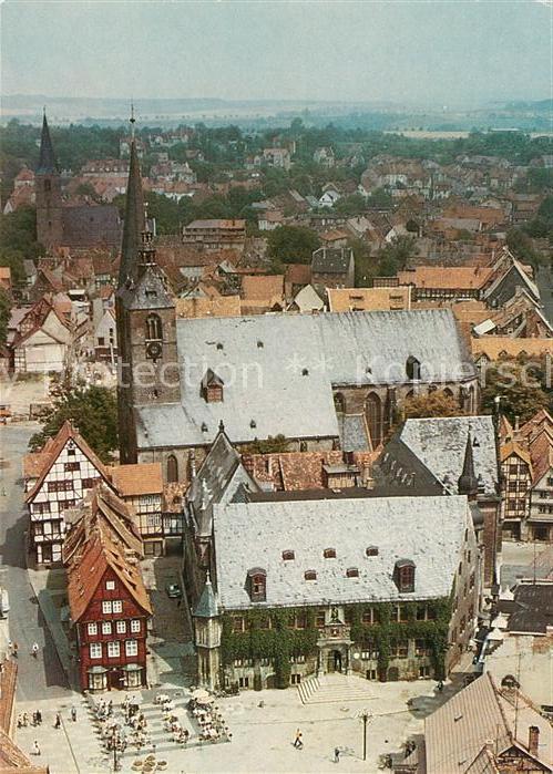 Quedlinburg Harz Markt Luftbildserie Interflug
