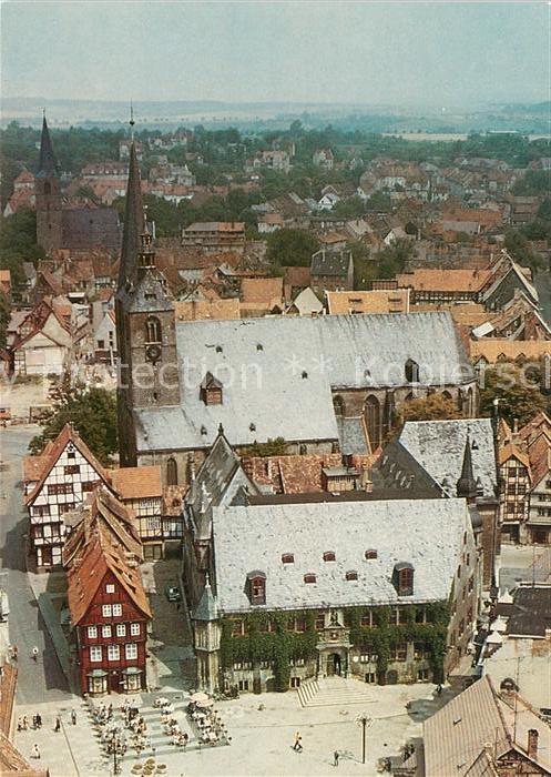 Quedlinburg Harz Markt Luftbildserie Interflug