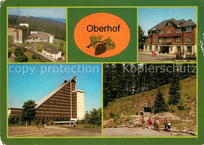 Oberhof Thueringen FDGB Erholungsheime Interhotel Panorama Rennsteiggarten