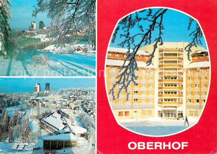 Oberhof Thueringen Interhotel Panorama FDGB Erholungsheim Fritz Weineck Winterpa