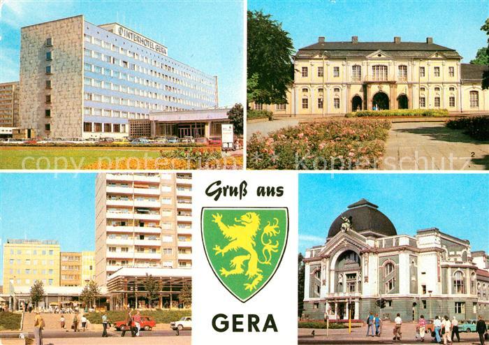 Gera Interhotel Gera Kunstgalerie Dr Rudolf Breitscheid Strasse Buehnen der Stad