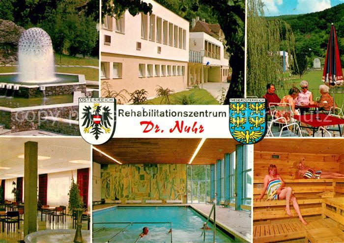 Senftenberg Niederoesterreich Rehabilitationszentrum Dr Nuhr Springbrunnen Halle