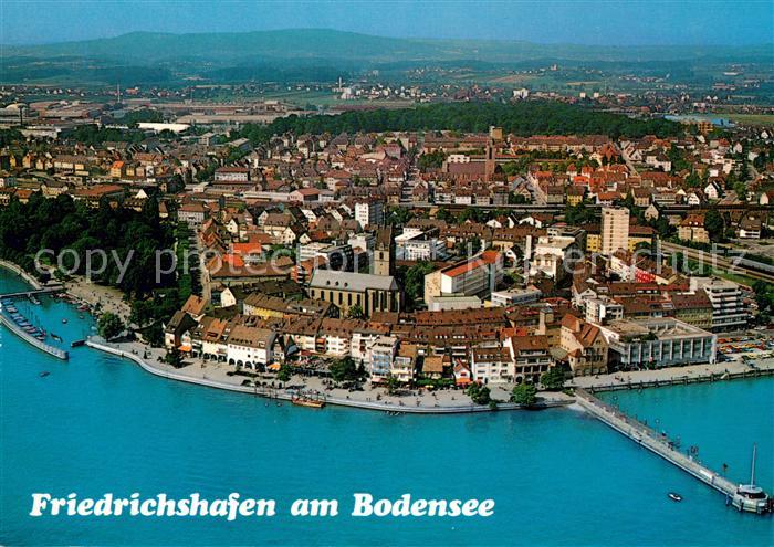 Friedrichshafen Bodensee Altstadtkern Fliegeraufnahme
