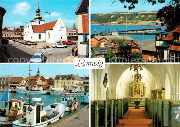 Lemvig Teilansichten Kirche Hafen
