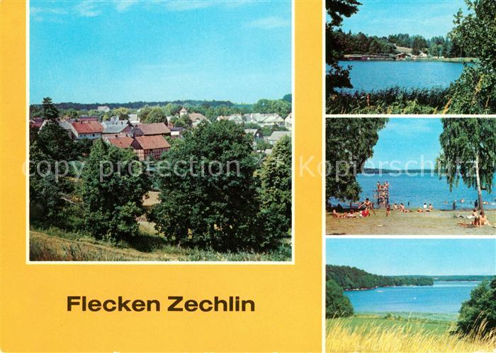 Flecken Zechlin Teilansicht Schwarzer See Grosser Zechliner See