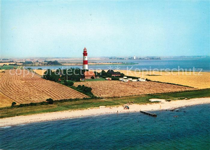 Fluegge Fehmarn Leuchtturm Ostseeinsel Fliegeraufnahme