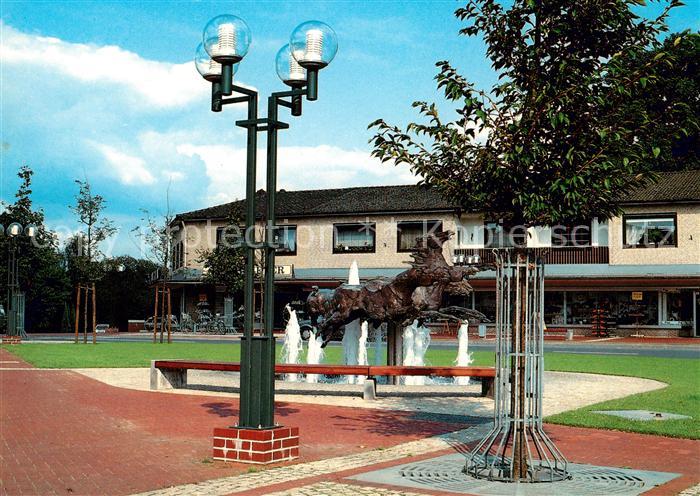 Munster oertze Friedrich Heinrich Platz mit Brunnen