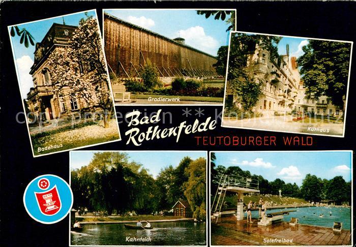 Bad Rothenfelde Badehaus Gradierwerk Kurhaus Kahnteich Solefreibad