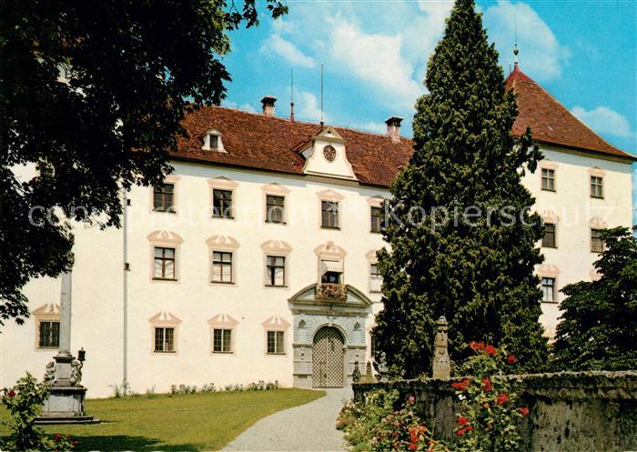 Wolfegg Schloss Renaissancebau 16. Jhdt. Mariensaeule Fassade