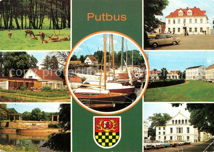 Putbus Ruegen Tierpark Konsum Gaststaette Pergola Schwanenteich Rathaus Ernst Th