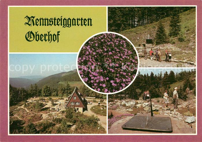 Oberhof Thueringen Rennsteiggarten Teilansichten