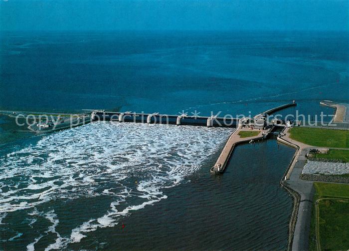 Eidersperrwerk mit Abschlussdamm Fliegeraufnahme