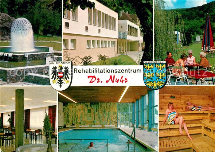 Senftenberg Niederoesterreich Rehabilitationszentrum Dr Nuhr Springbrunnen Halle