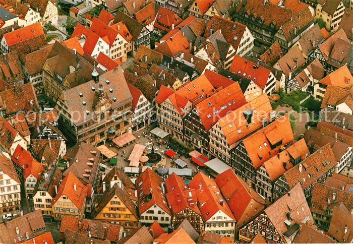 Tuebingen Altstadt Fliegeraufnahme