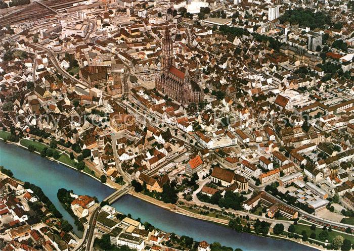 Ulm Donau Fliegeraufnahme Muenster