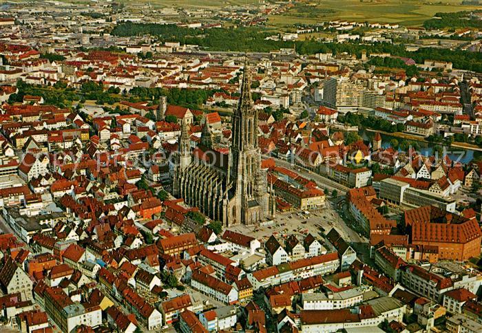 Ulm Donau Fliegeraufnahme Muenster